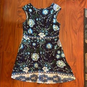 New York & Company Women’s Dress - Navy Floral